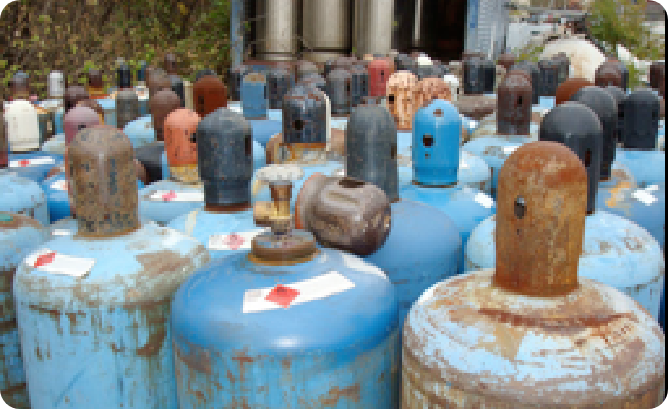 Gas Cylinder Disposal, Pallet Program, Low Cost